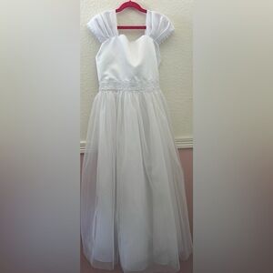 Elegant White Kids Dress